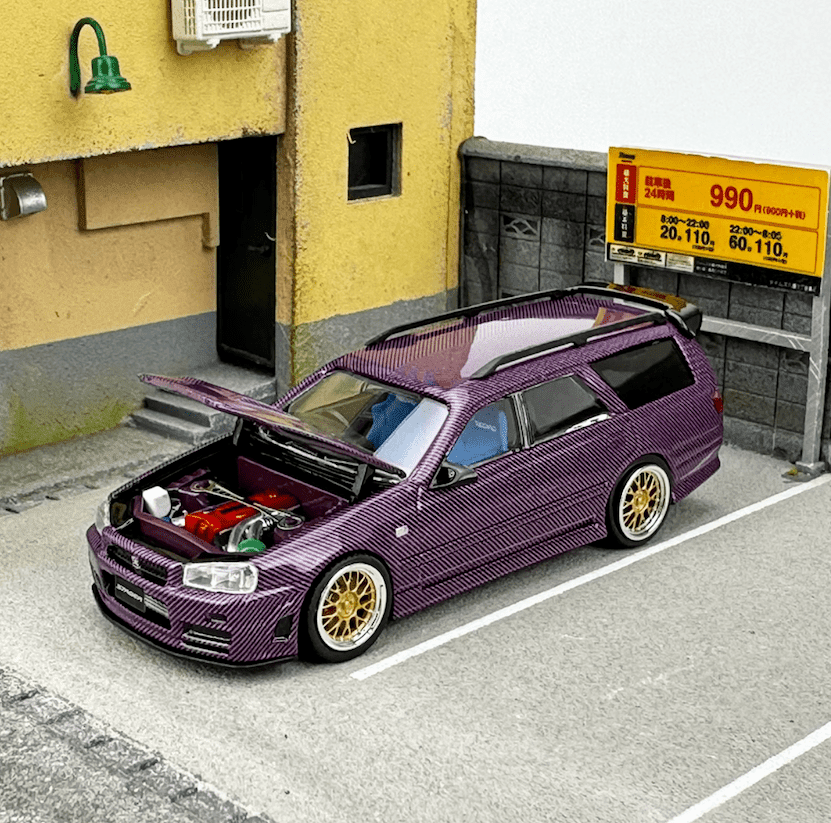 Zoom - Nissan Stagea (R34) Wagon - Carbon Purple – Top Collectibles