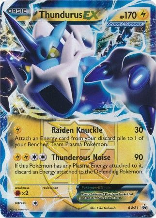 Pokemon - Thundurus EX - BW81 - Ultra Rare - Black & White Promos