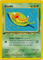 Pokemon - Weedle - 70/75 - Common 1st Edition - Neo Discovery Series