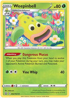 Pokemon - Weepinbell - 002/163 - Uncommon - Sword & Shield: Battle Styles Singles