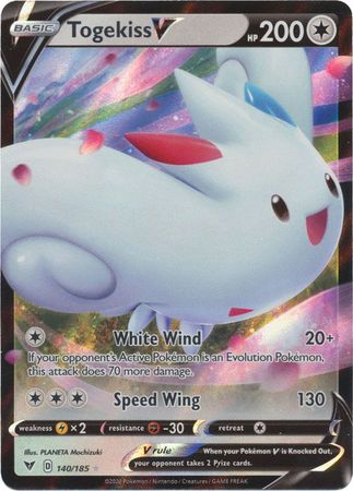 Pokemon - Togekiss V - 140/185 - Ultra Rare - Sword & Shield: Vivid Voltage Series