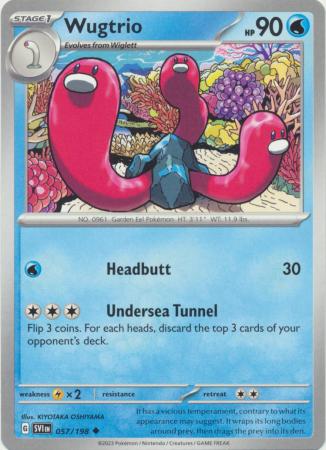 Pokemon - Wugtrio - 057/198 - Uncommon - Scarlet & Violet (Base Set) Series