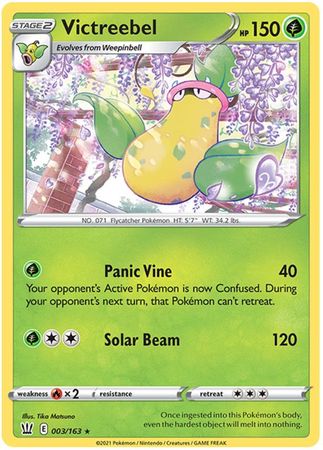 Pokemon - Victreebel - 003/163 - Rare - Sword & Shield: Battle Styles Singles