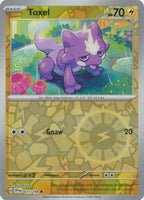 Pokemon - Toxel - 071/198 - Common Reverse Holo - Scarlet & Violet (Base Set) Series