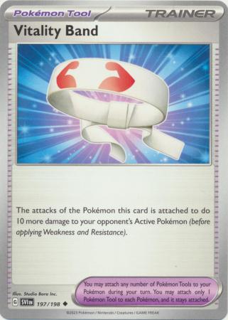 Pokemon - Vitality Band - 197/198 - Uncommon - Scarlet & Violet (Base Set) Series