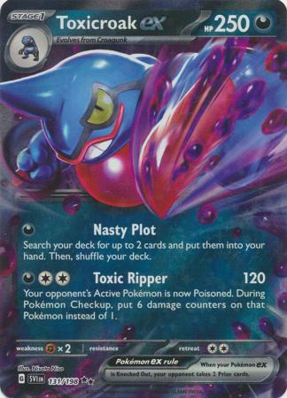 Pokemon - Toxicroak ex - 131/198 - Ultra Rare - Scarlet & Violet: Base Set Series