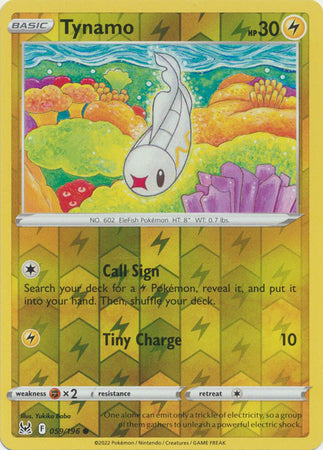 Pokemon - Tynamo - 059/196 - Common Reverse Holo - Sword & Shield: Lost Origin Series