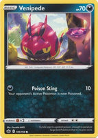 Pokemon - Venipede - 105/198 - Common - Sword & Shield: Chilling Reign Series