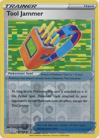 Pokemon - Tool Jammer - 136/163 - Uncommon Reverse Holo - Sword & Shield: Battle Styles Singles