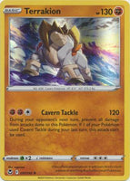 Pokemon - Terrakion - 097/195 - Holo Rare - Sword & Shield: Silver Tempest Series