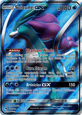 Pokemon - Suicune GX - 200/214 - Full Art Ultra Rare - Sun & Moon: Lost Thunder Series