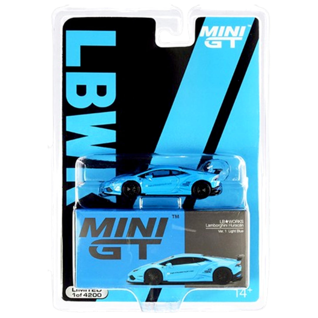 Mini GT - LB★WORKS Lamborghini Huracán - ver. 1 Light Blue