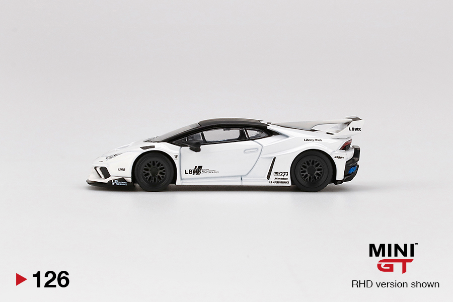 Mini GT - LB★WORKS Lamborghini Huracan GT - White