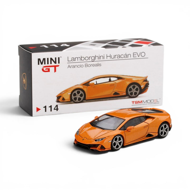 Mini GT - Lamborghini Huracán EVO - Arancio Borealis