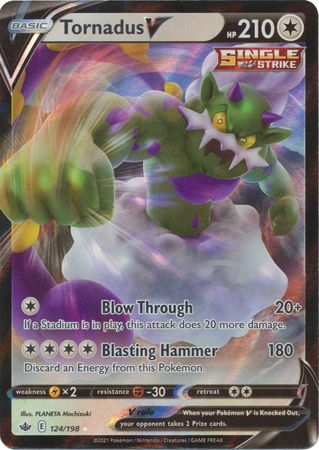 Pokemon - Tornadus V - 124/198 - Ultra Rare - Sword & Shield: Chilling Reign Series