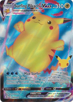 Pokemon - Surfing Pikachu VMAX - 9/25 - Ultra Rare - Celebrations Series