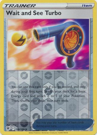 Pokemon - Wait and See Turbo - 158/189 - Uncommon Reverse Holo - Sword & Shield: Astral Radiance Series