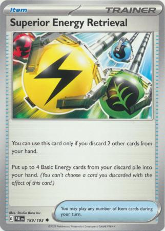 Pokemon - Superior Energy Retrieval - 189/193 - Uncommon - Scarlet & Violet: Paldea Evolved Series