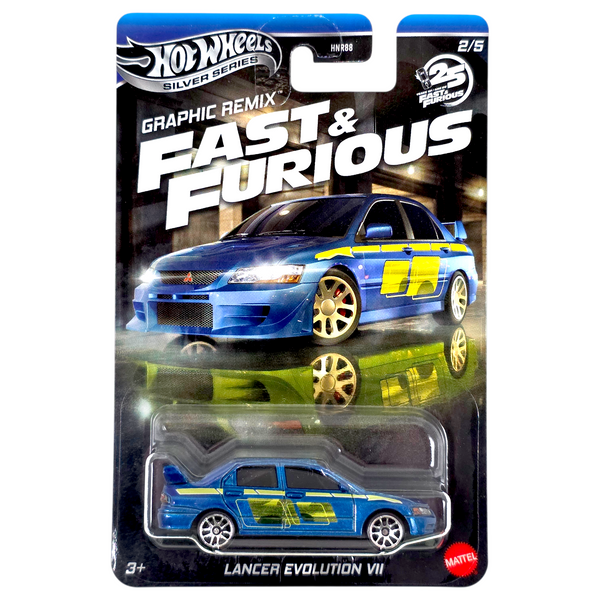 Hot Wheels - Lancer Evolution VII - 2025 Fast & Furious Graphic Remix Series