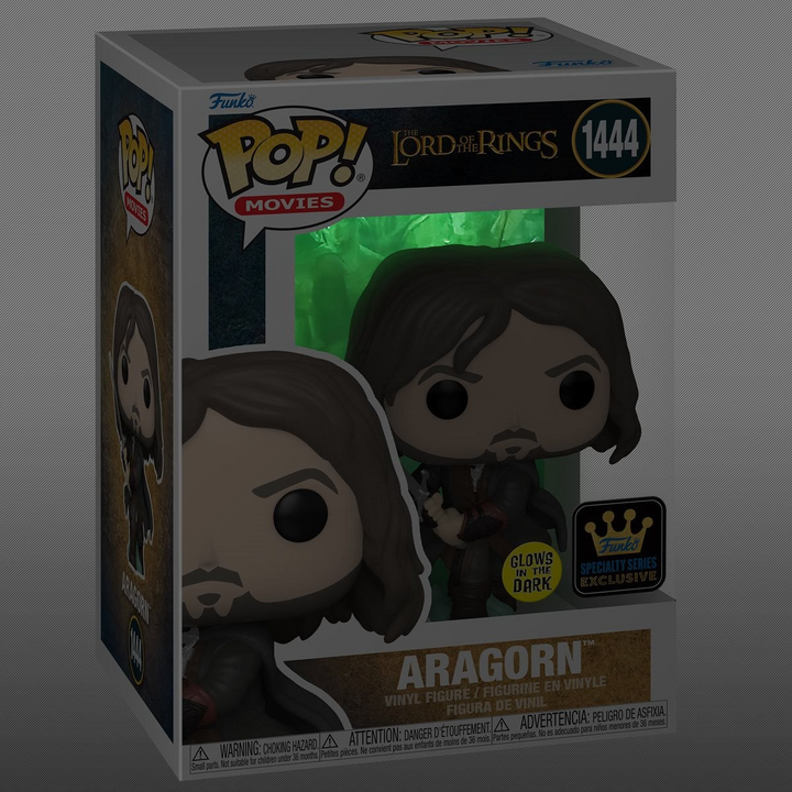 Funko - Aragorn "Army of the Dead" (The Lord of The Rings) - Glow-in-the-Dark Pop! Vinyl Figure