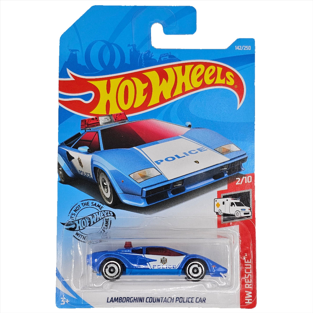 Hot Wheels - Lamborghini Countach Police Car - 2019