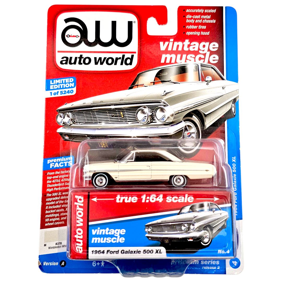 Auto World - 1964 Ford Galaxies 500XL - 2023 Vintage Muscle Series