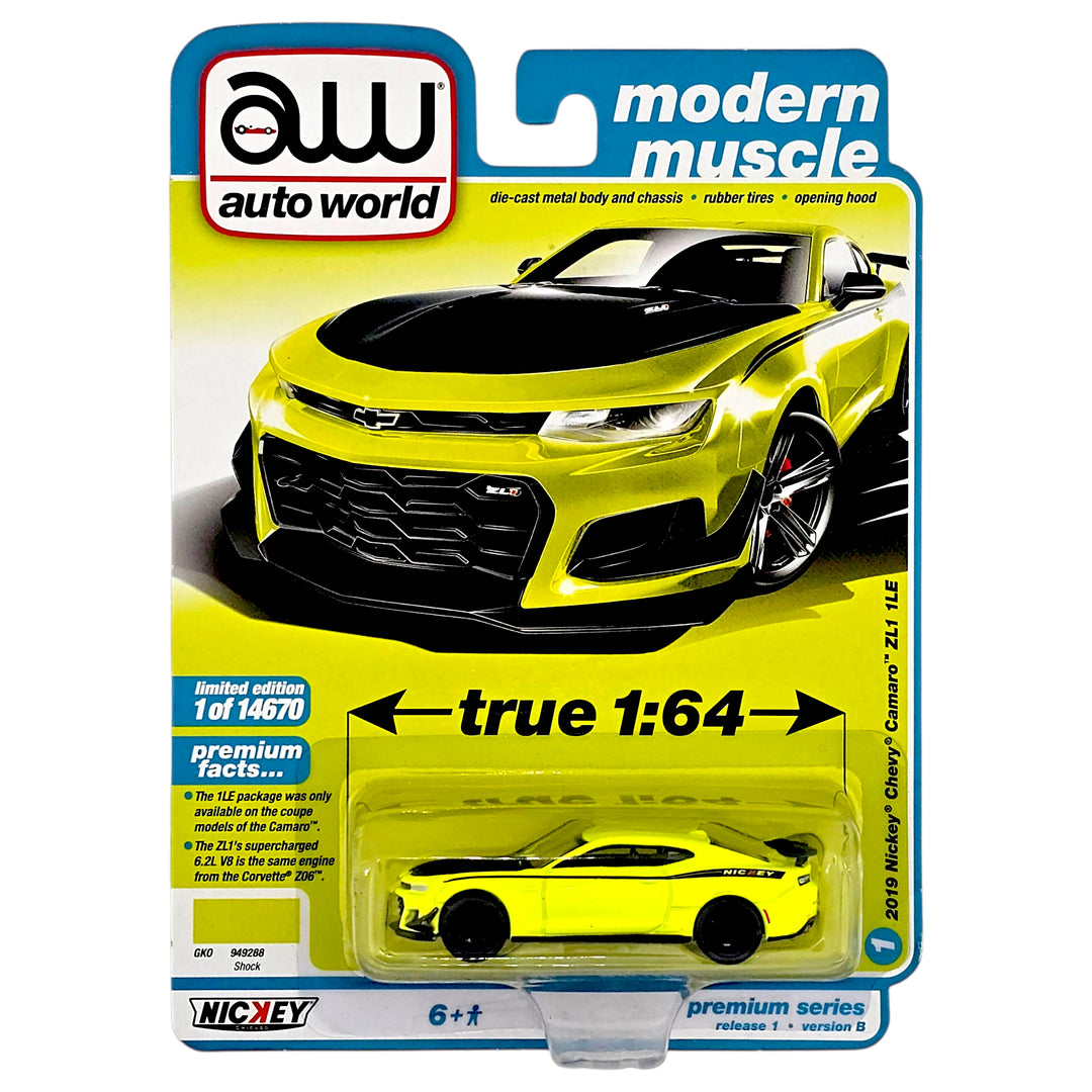 Auto World - 2019 Nickey Chevy Camaro ZL1 1LE - 2022 Modern Muscle Series
