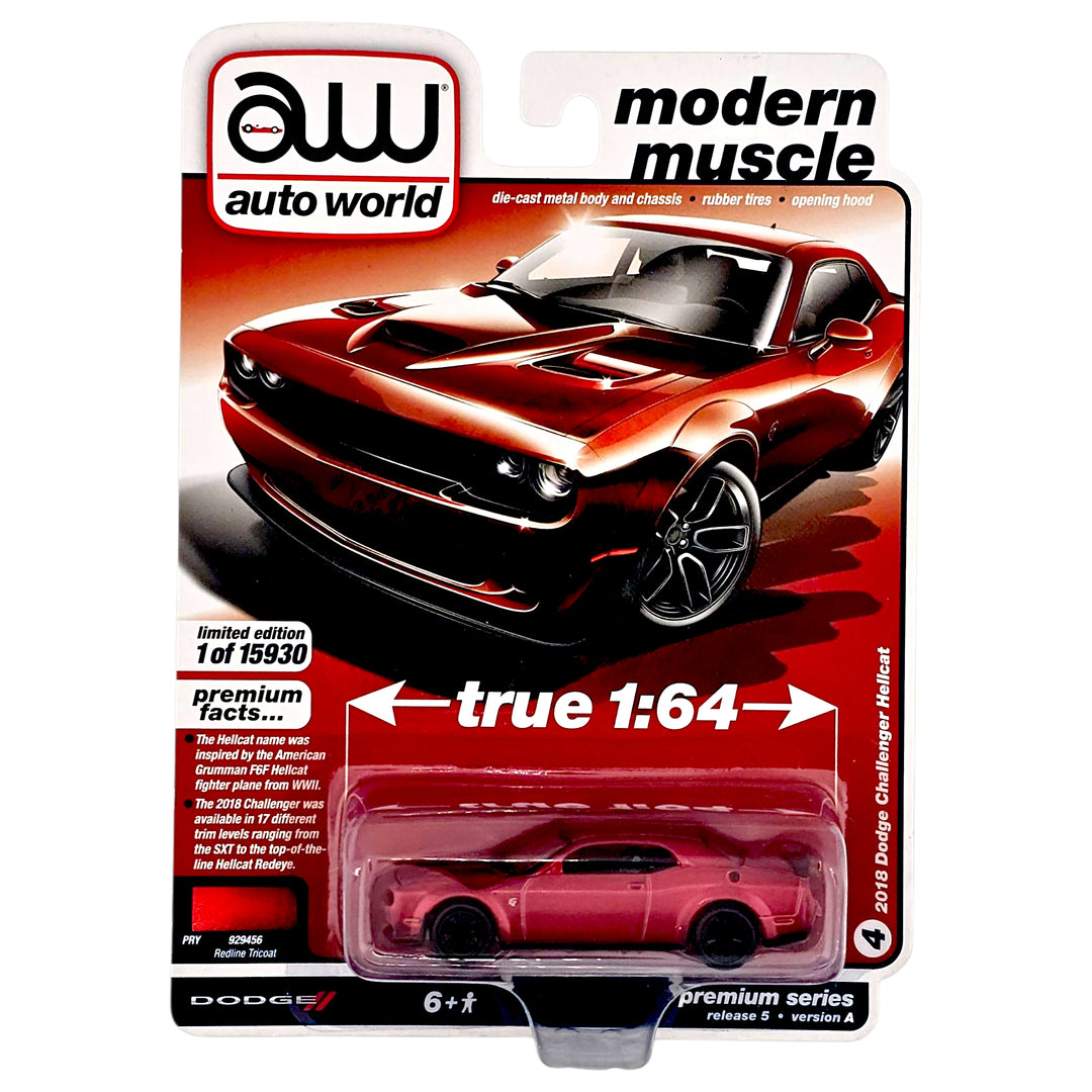 Auto World - 2018 Dodge Challenger Hellcat - 2021 Modern Muscle Series