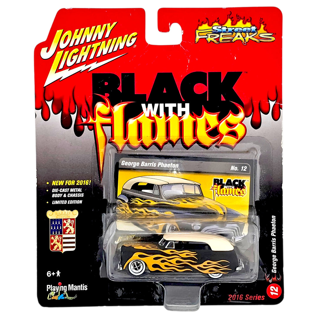 Johnny Lightning - George Barris Phaeton - 2016 Black With Flames Series