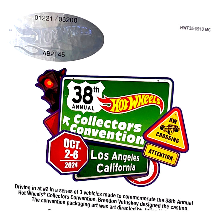 Hot Wheels - Porsche 959 w/ Patch - 2024 *38th Annual Los Angeles Collectors Convention Exclusive* - Autographed by Brendon Vetuskey