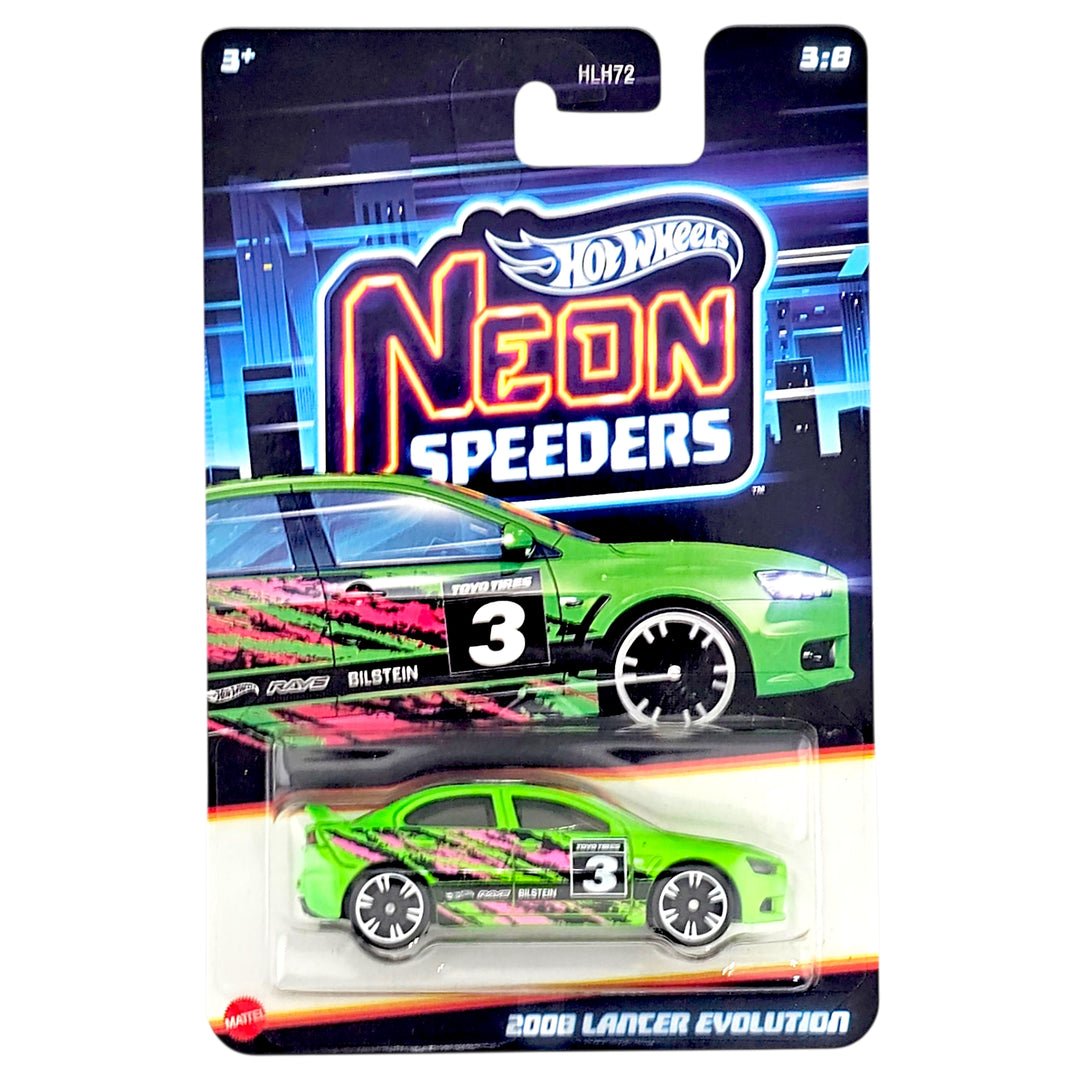 Hot Wheels - 2008 Lancer Evolution - 2025 Neon Speeders Series