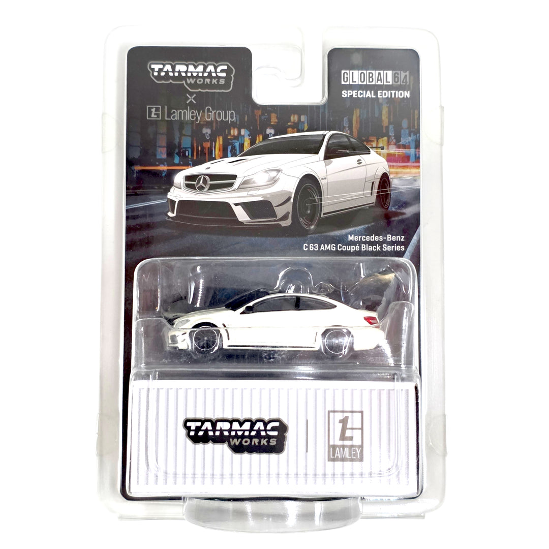 Tarmac Works - Mercedes-Benz C 63 AMG Coupé Black Series White - 2021 Global64 Series *Lamley Special Edition*