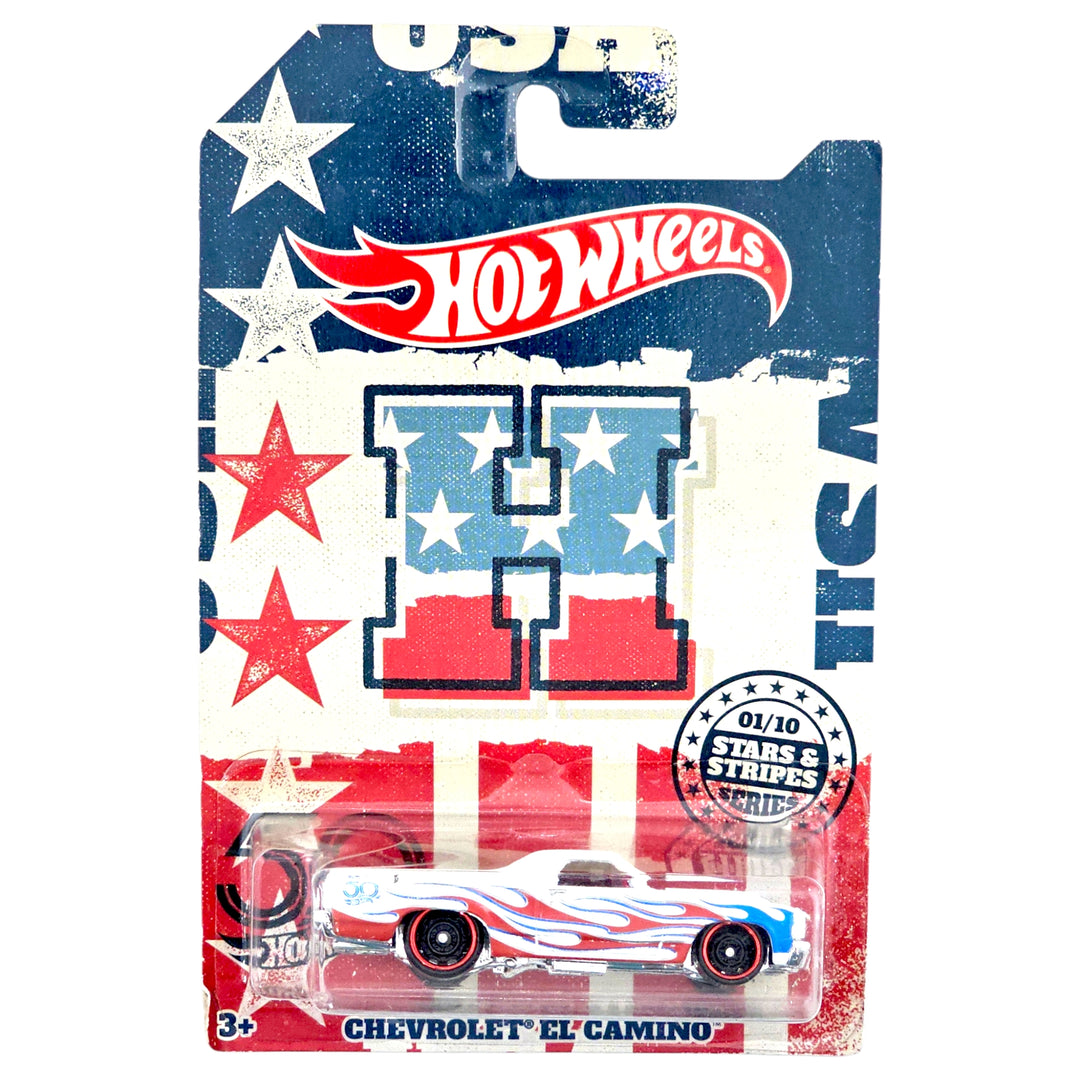 Hot Wheels - Chevrolet El Camino - 2018 50th Anniversary Stars &amp; Stripes Series