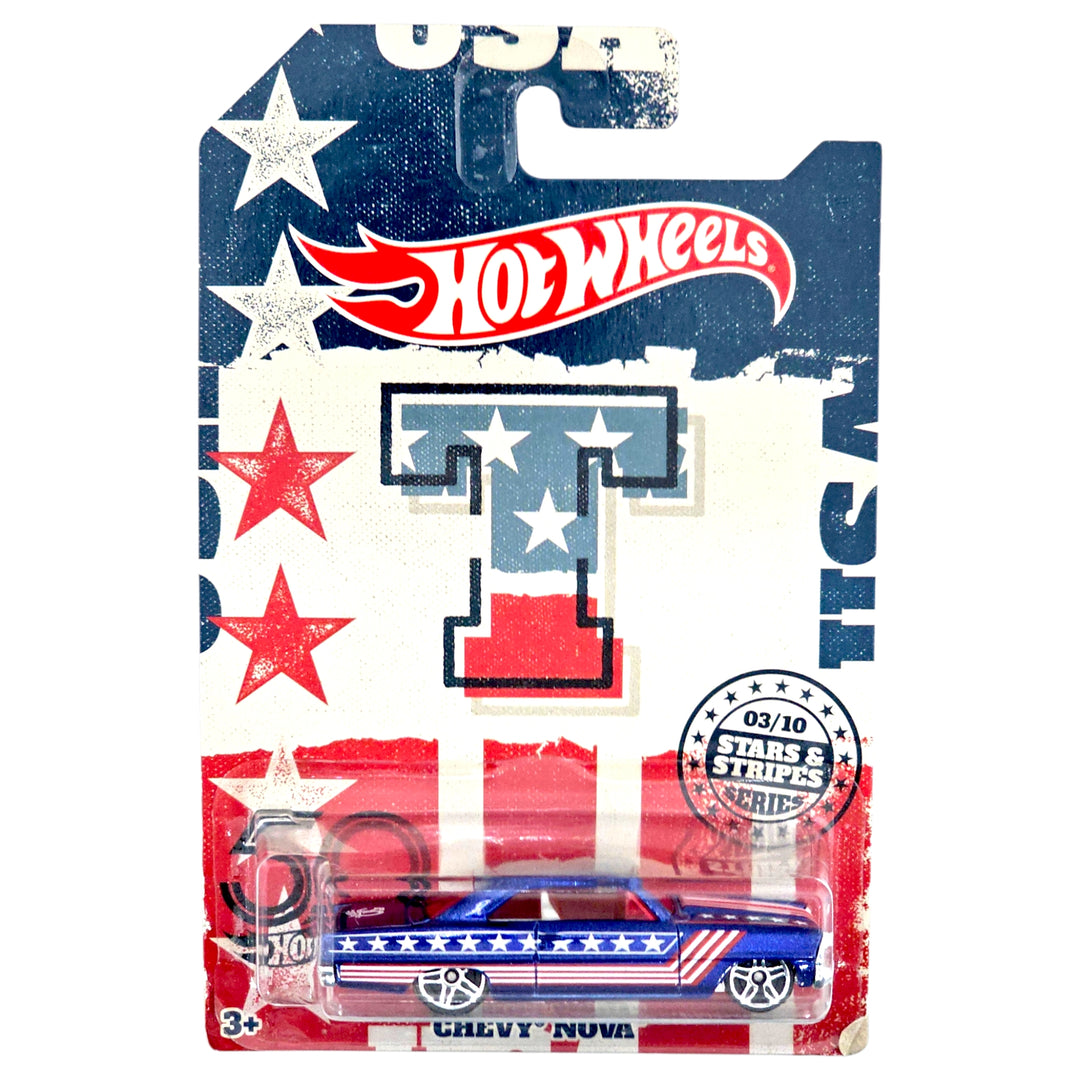Hot Wheels - Chevy Nova - 2018 50th Anniversary Stars &amp; Stripes Series