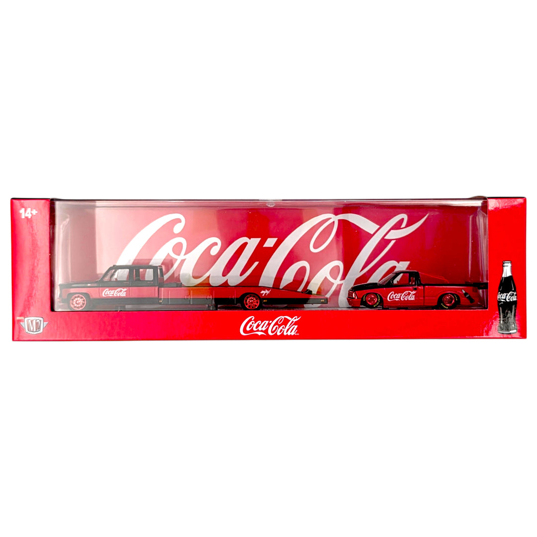 M2 Machines - 1973 GMC Ramp Truck &amp; 1995 GMC Sonoma 15 - 2026 Auto-Haulers Coca-Cola Series *Chase*