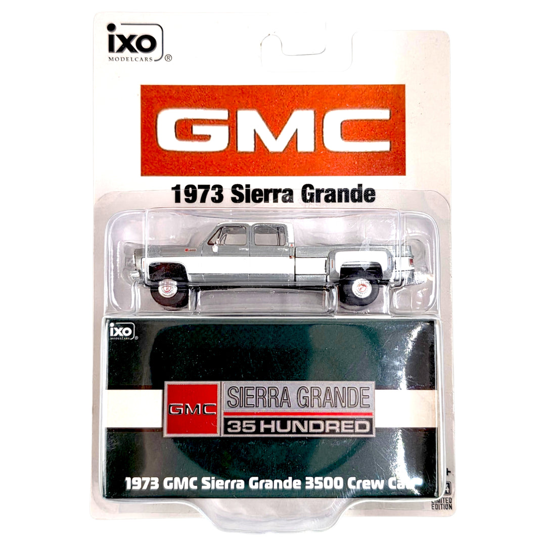 IXO Models - 1973 GMC Sierra Grande 3500 Crew Cab Dually - Green &amp; White *Chase*