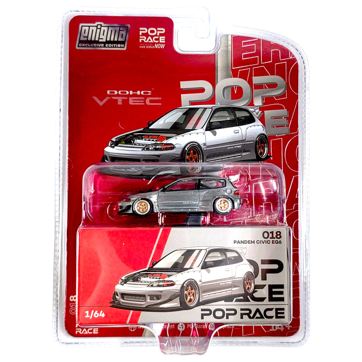 Pop Race - Pandem Civic EG6 - Raw Metal *Enigma Exclusive Edition*