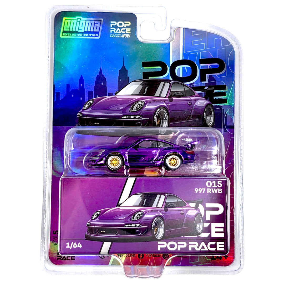 Pop Race - Porsche 911 (997) RWB - Purple *Enigma Exclusive Edition - Chase*