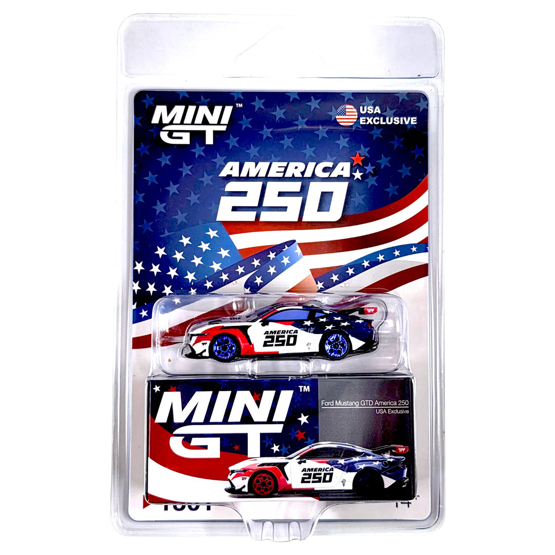 Mini GT - Ford Mustang GTD America 250 USA Exclusive LHD- Limited Edition – Mijo Exclusives *Chase*