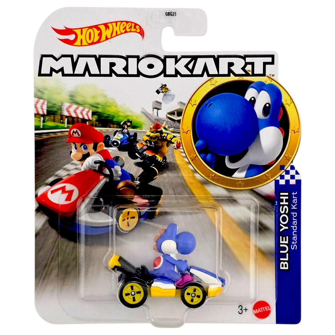 Hot Wheels - Blue Yoshi (Standard Kart) - 2026 Mario Kart Series