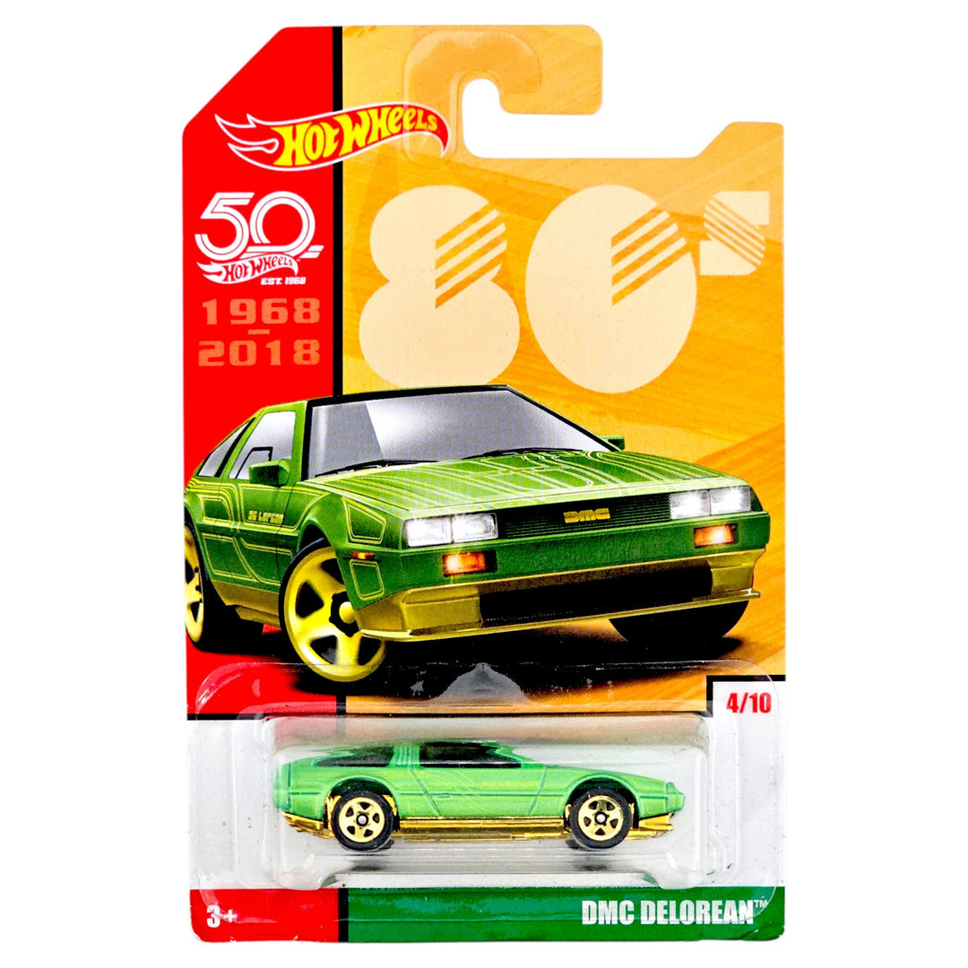 Hot Wheels - DMC Delorean - 2018 50th Anniversary Throwback Series