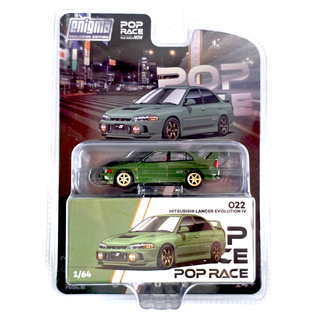 Pop Race - Mitsubishi Lancer Evolution IV - Green *Enigma Exclusive Edition*