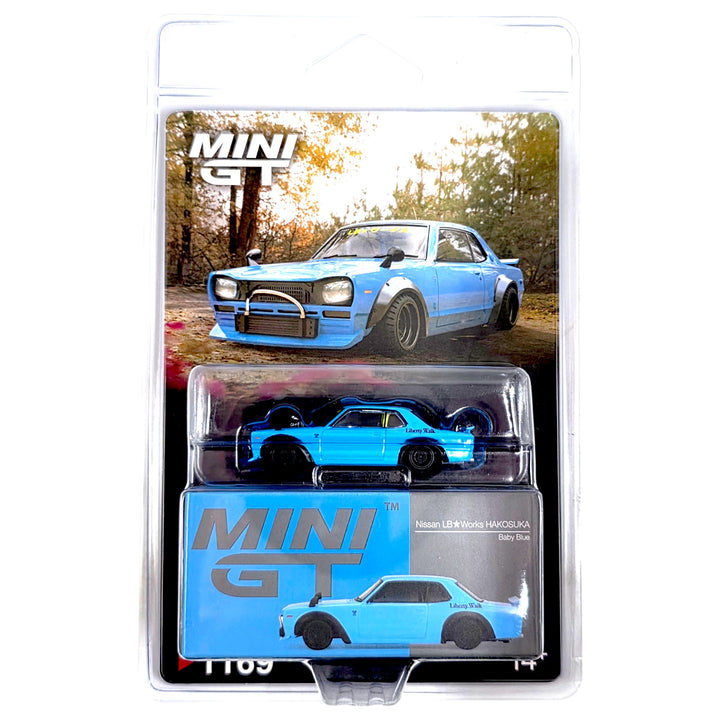 Mini GT - Nissan LB★Works HAKOSUKA – Baby Blue