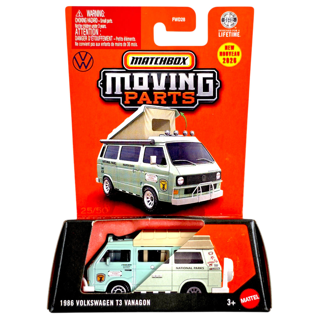Matchbox - 1986 Volkswagen T3 Vanagon - 2026 Moving Parts Series
