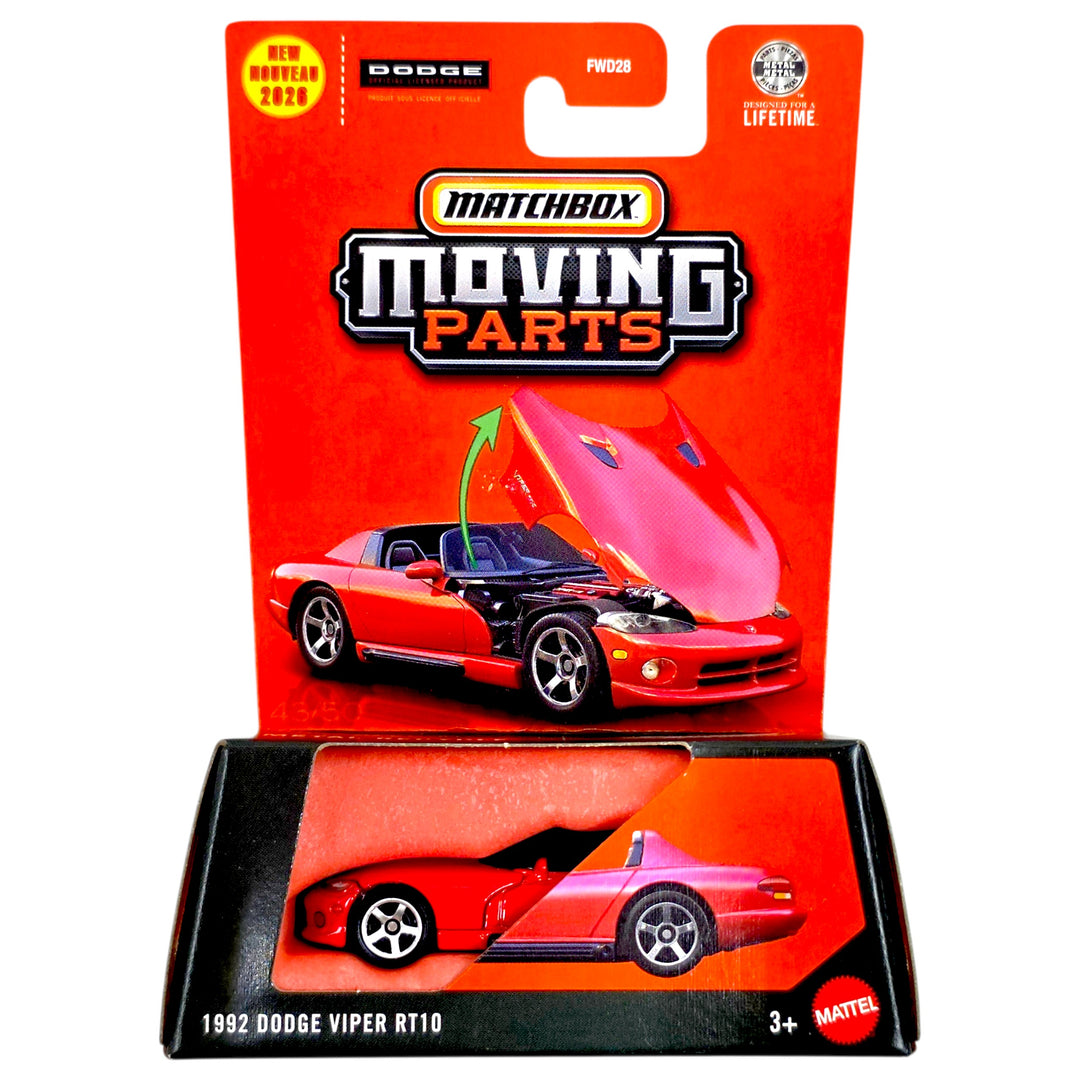 Matchbox - 1992 Dodge Viper RT10 - 2026 Moving Parts Series