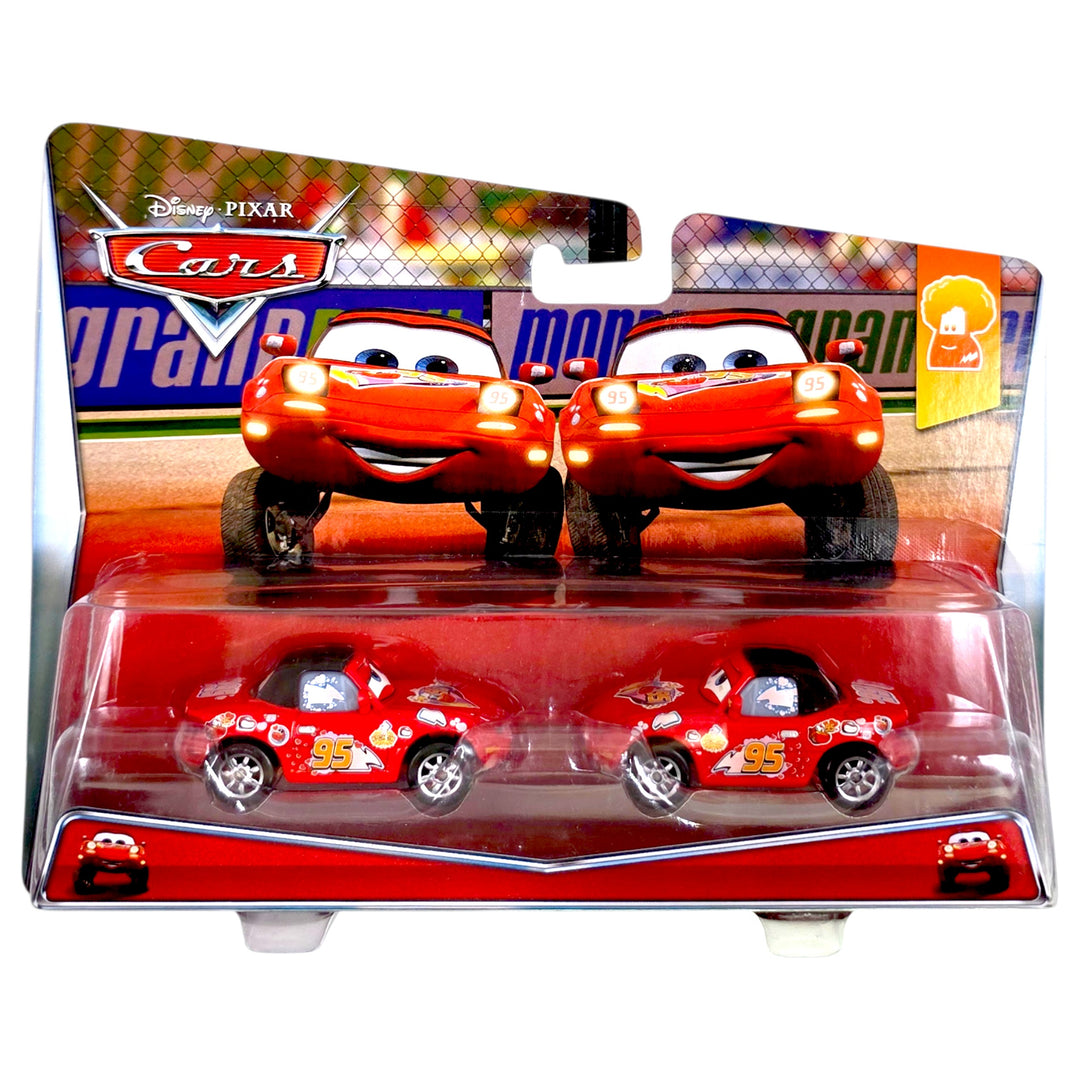 Disney Pixar - "Superfan" Mia &amp; "Superfan" Tia - 2014 Cars 2-Pack