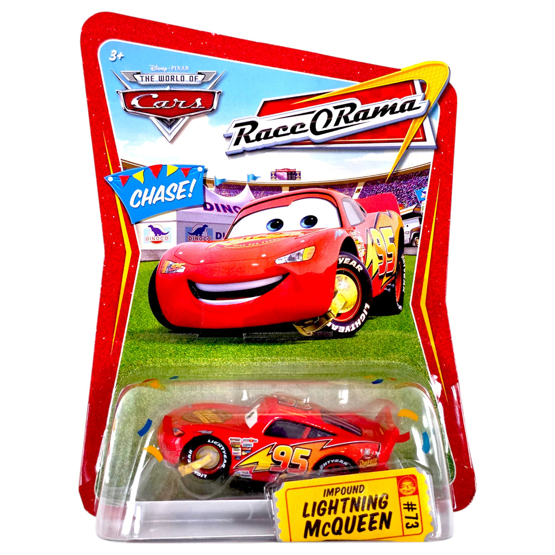 Disney Pixar - Impound Lightning McQueen - 2008 Cars Race O Rama Series *Chase*