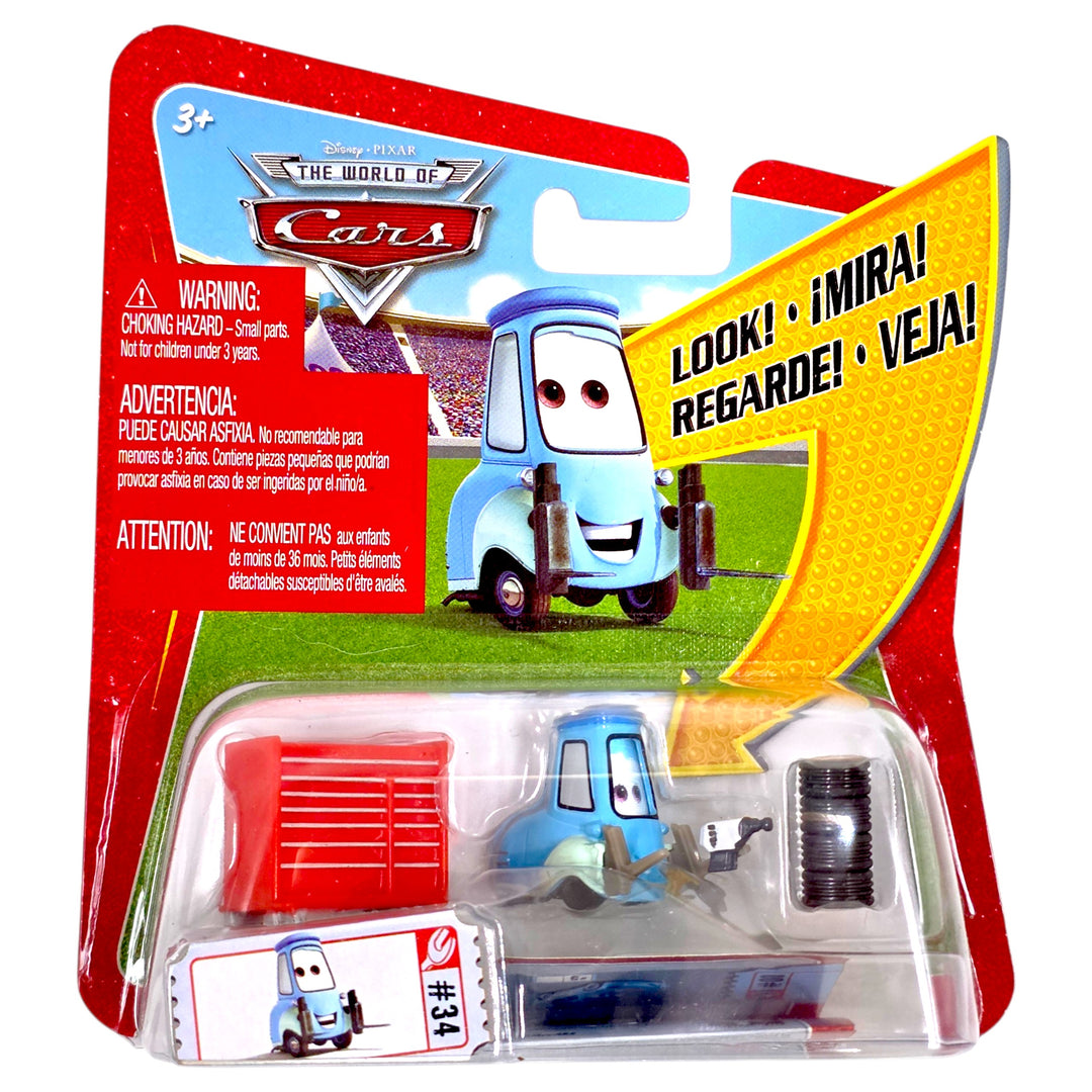 Disney Pixar - Pit Crew Member Guido - 2009 The World of Cars Lenticular Series