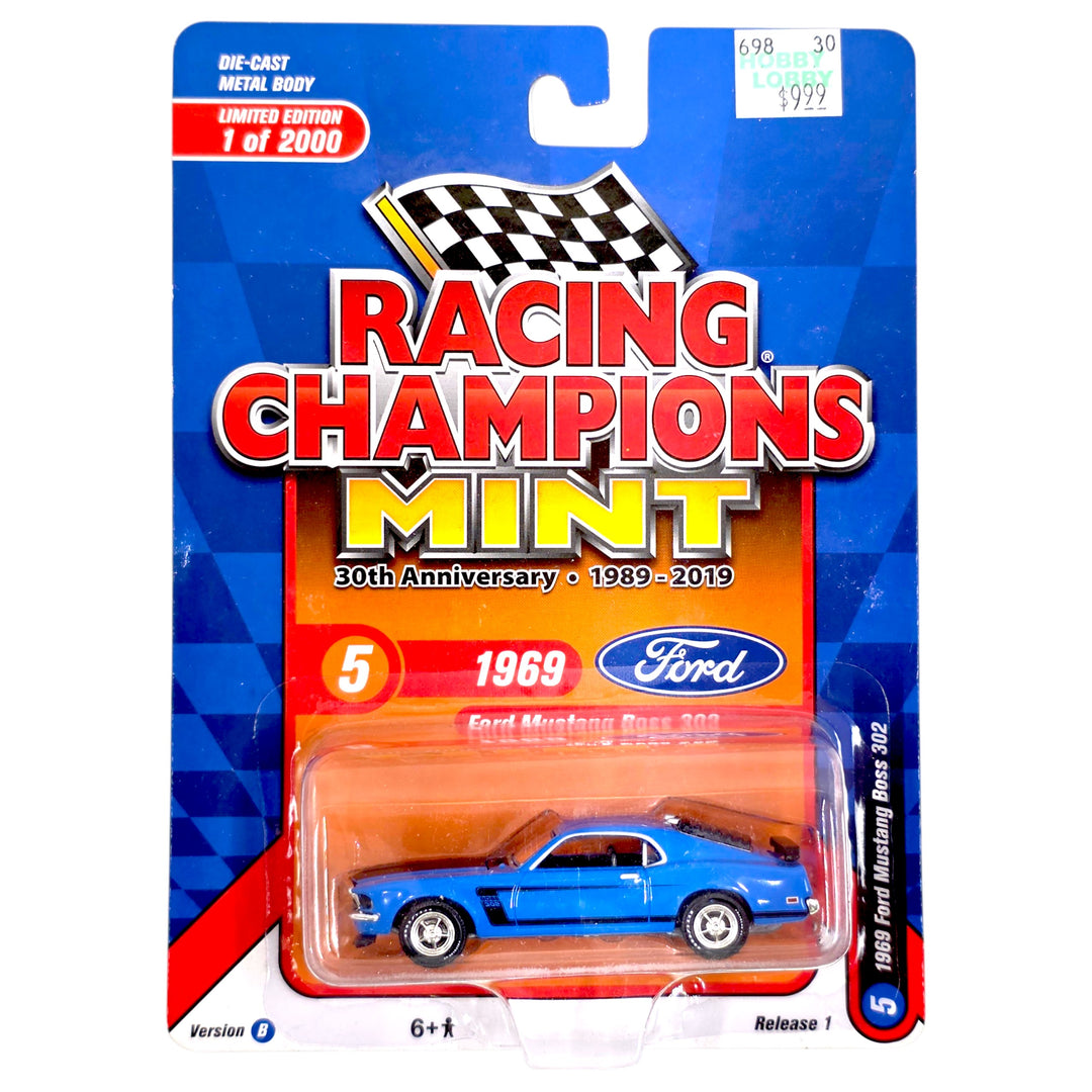Racing Champions - 1969 Ford Mustang Boss 302 - 2019 Mint Series