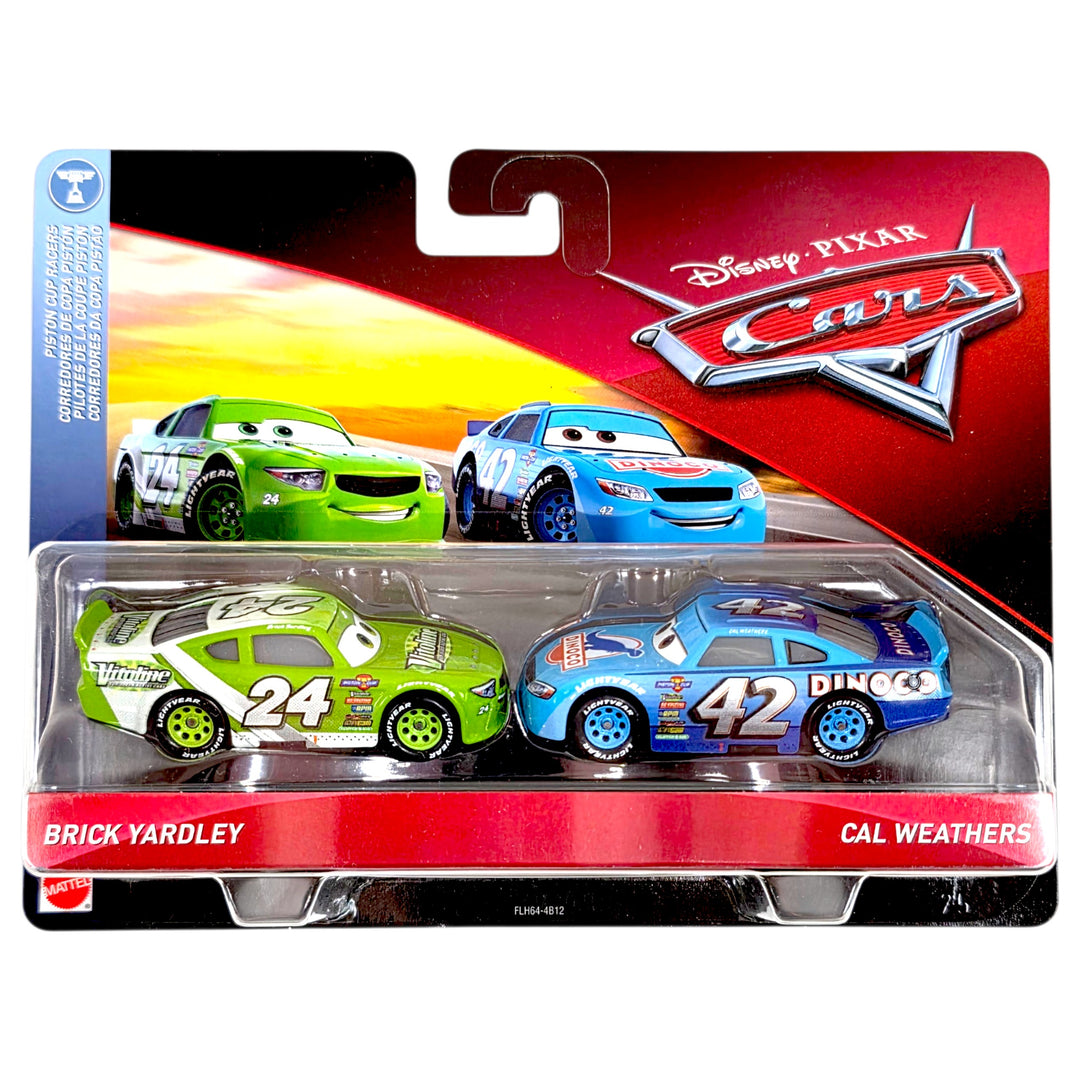 Disney Pixar - Brick Yardley &amp; Cal Weathers - 2018 Cars Piston Cup 2-Pack